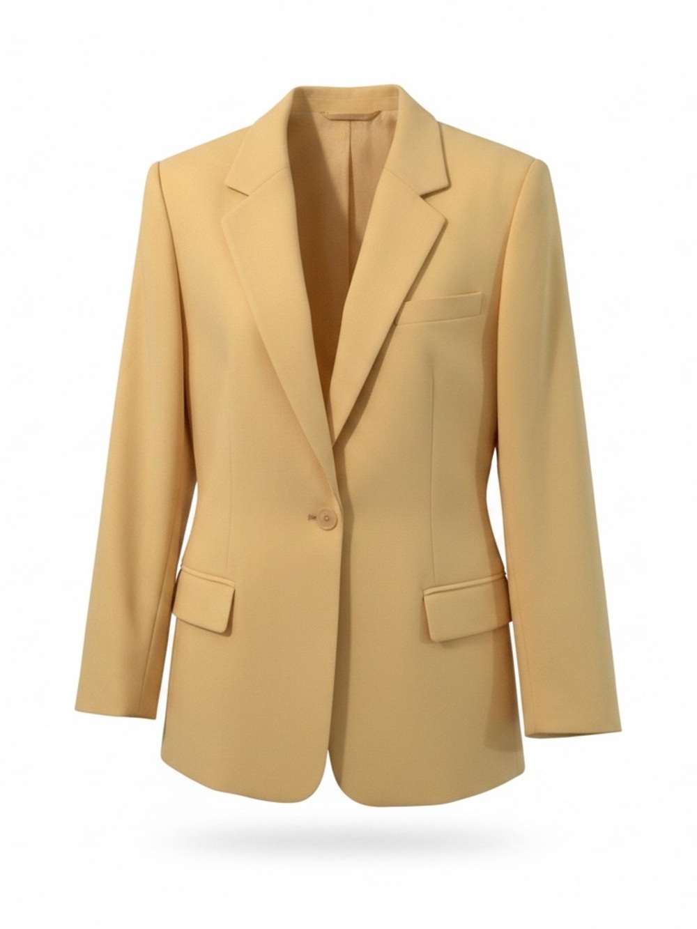 Pendleton Women's Soft Yellow Single-Button Blazer